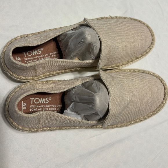 Toms Women’s Sunset Natural Heritage Canvas/Rope Size 6M - Picture 4 of 8